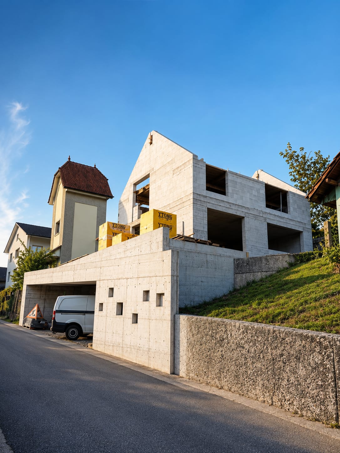 Neubau vom Rohbau bis zum fertigen Haus